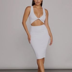 WindsorTwiat of Style Cutout Midi Dress MEDIUM SIZE